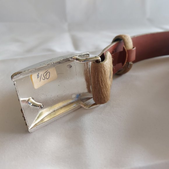 Ana Firenze S 1646 Italian leather & Abalone Belt - Picture 6 of 7